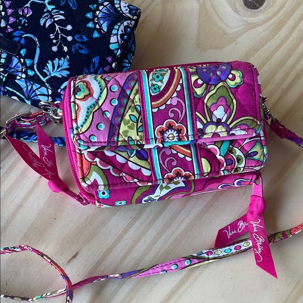 Vera Bradley Women's Floral Crossbody Bags - Pink and Black - Picture 3 of 7